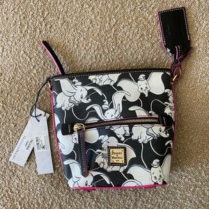 Dooney & Bourke DUMBO Black and White Crossbody Bag